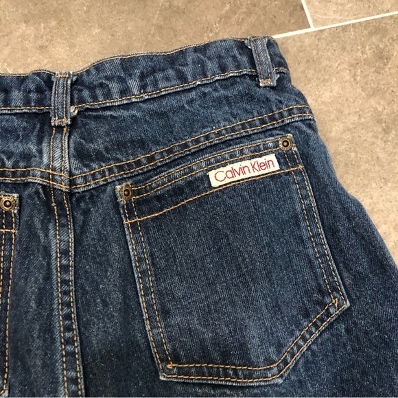 Calvin Klein vintage mom jean dark wash high rise waisted straight 90s - Picture 2 of 10